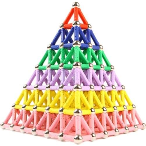 Childrens Magnetic Stick DIY Changeable Toys Building Blocks Set Childrens Educational Assembling Toys For Girls