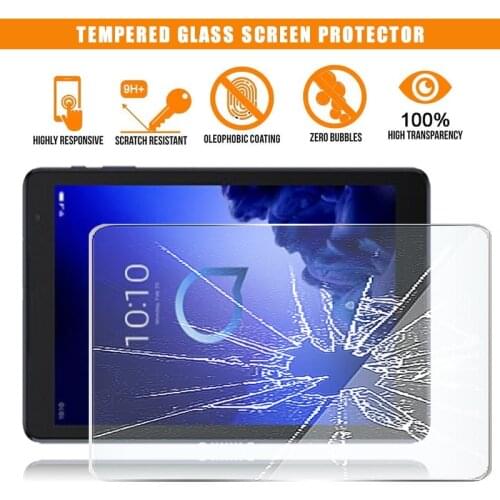 For Alcatel 3T 10 Tablet Tempered Glass Screen Protector 9H Premium Scratch Resistant Anti-fingerprint HD Clear Film Cover