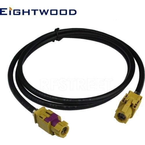 Eightwood FAKRA HSD K Code Jack to Jack Curry LVDS New Vehicle High-speed Transmission 3m Shielded Dacar 535 4-Core Cable