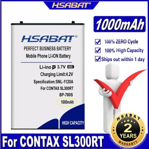 HSABAT Camera 1000mAh Battery for CONTAX SL300RT,For Finecam SL300R,SL400R (P/N BP-780S) Batteries
