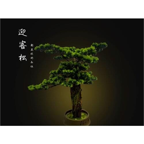 Simulation New Chinese Style Cliff building Bonsai Furnishing Articles Porch Ark Hotel Landscape Home Decor Wood Crafts Desk