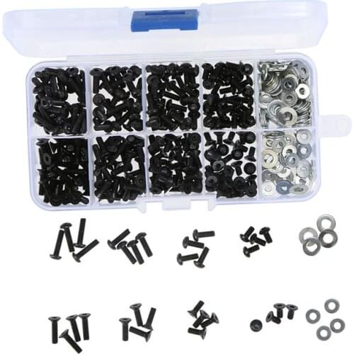 Screws Box Set for 1/10 HSP Traxxas Tamiya HPI Kyosho D90 SRC10 Remote Control RC Car Parts 180pcs