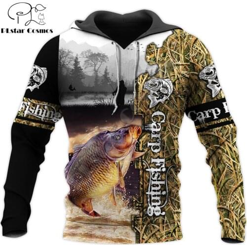 Beautiful Carp Fishing Camo 3D All Over Printed Mens Autumn Hoodie Sweatshirt Unisex Streetwear Casual Zip Jacket Pullover KJ579