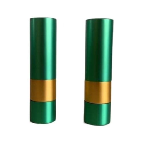 12.1mm New Arrival Round Aluminum Lip Balm Tube Empty Lipstick Container Magnetic Cosmetic Packaging Refillable Bottles 10/25pcs