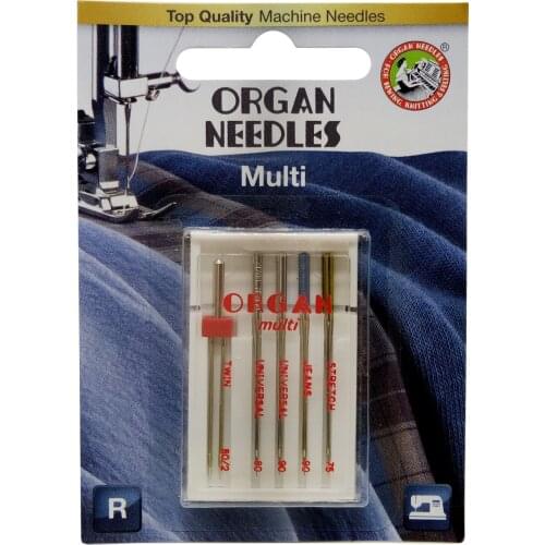 5pcs/pack Top Quality Organ Multi Functional Needle Household Sewing Machine Needles For Stretch, Jeans,Universal, Twin Needles