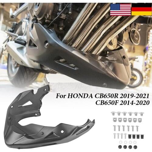 Motorcycle Lower Bellypan Belly Pan Engine Spoil Fairing Cover Frame Guard for Honda CB650R 2019-2021 CB650F CB650FE 2014-2020