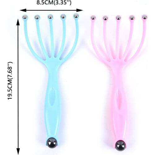 New Scalp Massager Steel Ball Head And Hair Scratcher Five Fingers Head Massager
