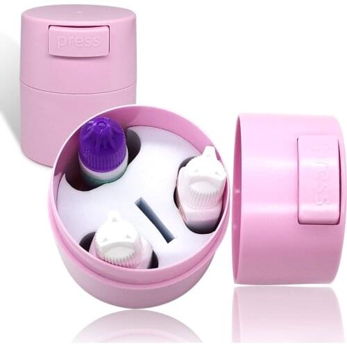 Eyelash Glue Storage Stand Box Matte Activated Carbon Sealed Storage Jar tank container Activated Sealed Box Makeup Tool