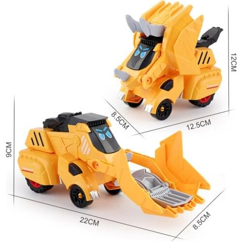 Hot Childrens Dinosaur Deformation Car Toy Inertia Sliding Educational Car Model Diecast Kids Action Model Cars For Boy Gifts