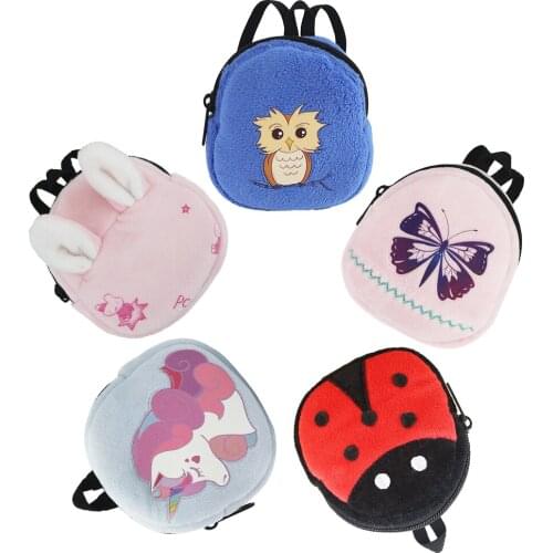 Doll Backpack Mermaid Flamingo Unicorn School Bag Fit Zapf 43cm Newborn Baby Alive Doll 18"American Dolls Accessory Outdoor Bag