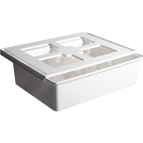 Self Adhesive Under Desk Drawer Storage Box Hidden Organizer Holder for Socks New 2021