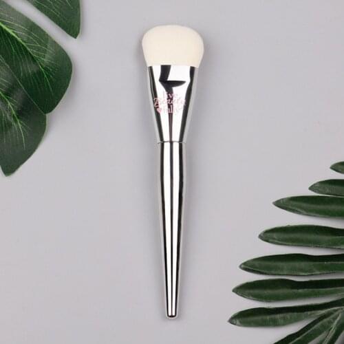 Silver Chromed It Cosmetic Foundation Brush Base Liquid Foundation BB Cream Bronzer Sculpting Makeup Brush
