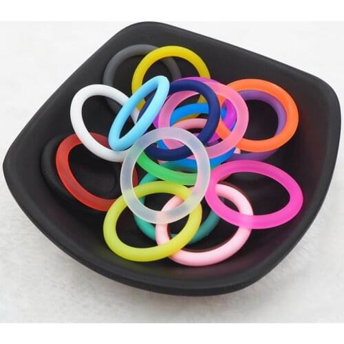 Chenkai 10pcs BPA free silicone adapter O rings DIY Baby NUK MAM Pacifier Dummy Nursing Pendant Toy 20 color