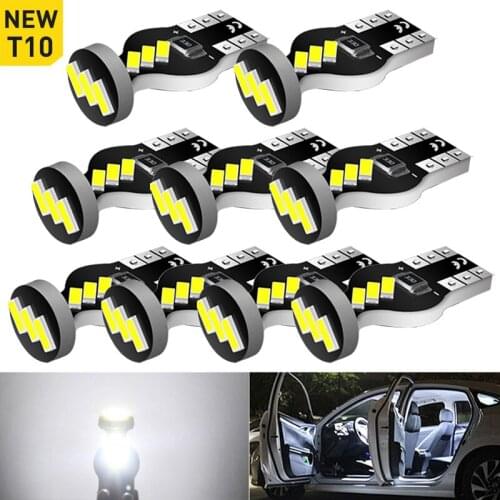 A Pack T10 W5W 168 194 Led Light Bulb Car Interior Lighting for Seat Leon 2 fr Ibiza 6l 6j Altea Cordoba Toledo Parking Lamp 12V