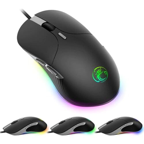LED Mouse Gaming Office Mouse Wireless For Laptop PC Gaming Mouse RGB 6400 DPI 6 Programmable USB Wired Mechanical Gaming Mice