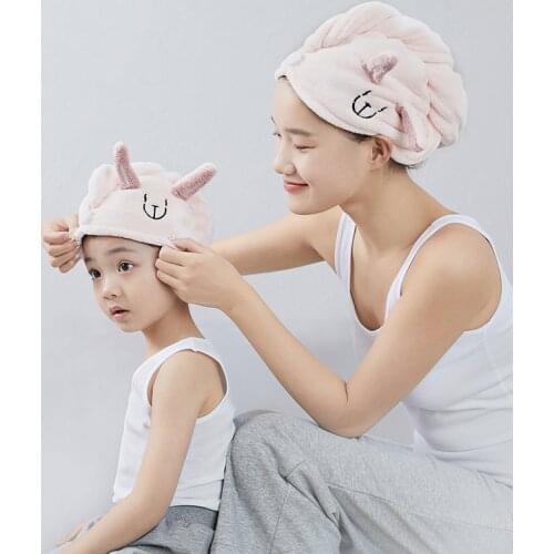 2 Pack Quick Dry Hair Towel Wrap Turban Microfiber Hair Drying Cap Towel Bath Head Wrap Towels for Women Kids Shower