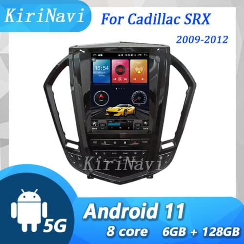 KiriNavi Telsa Style Vertical Screen 1 Din Android 9.0 For Cadillac SRX Car Radio Auto GPS Navigation Car Multimedia Player 4G