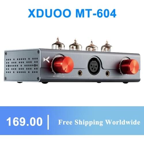XDUOO MT-604 6J1*4 Balanced Tube Pre-amp XLR/4.4MM Balanced Input/Output Class-A Hybrid Amplifier