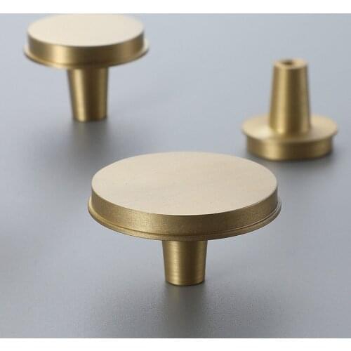 Gold Brass Cabinet Knobs Nordic Kitchen Handles Bedroom Drawer Pull Handle Wardrobe Door Knob Bathroom Furniture Knobs