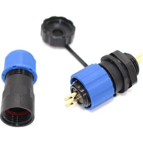 10set IP68,(2 -7 pin connectors) Waterproof Dustproof Aviation cable panel Connector ,Cable Connector+Rear mount,Plug and socket