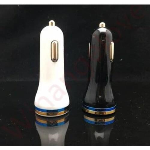 200pcs 2.1A+1A Car chargers Charger Adapter for iphone 5 5s 6 6s 7 plus for samsung s9 s8