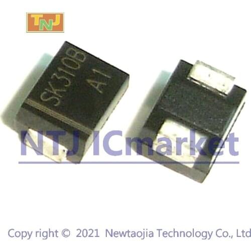 50 PCS SK310B SMB DO-214AA SK310 SMD 3 Amp 100 Volts Schottky Rectifier Diodes