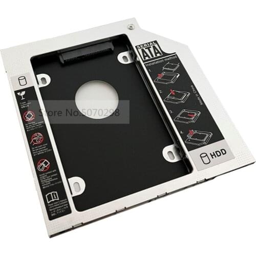 9.5mm 2nd HDD SSD Hard Drive Optical bay Caddy Frame Adapter for HP 240 350 355 250 255 455 G1 G2 G3 G4 G5 DU-8A4SH