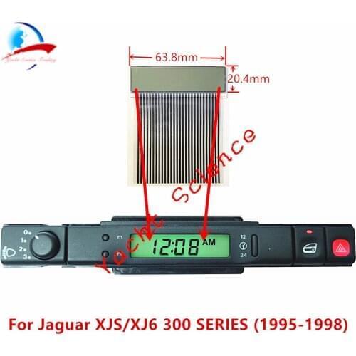 For Jaguar XJ6 XJ8 X300 XJR Daimler Six Digital Clock Dash Clock Display LCD Screen with Ribbon Cable