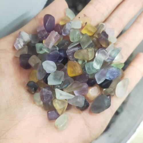 Colours Fluorite Gravel, Home Decoration, Reiki Polished Gemstones Gem Raw Aquarium Decoration Minerals