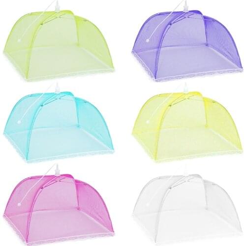 Eco-friendly Food Cover Collapsible Umbrella Protector Pop Up Mesh Fly Wasp Net Party BBQ Kitchen Specialty Tools
