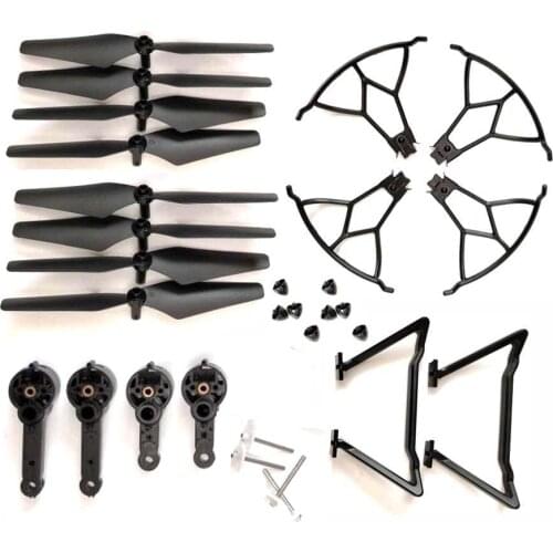 GPS Drone KY601G Spare Part Set RC Quadcopter KY601G Ppropelller Blade Cover Protection Gurad Gear Landing Skid Triop Arm Kit