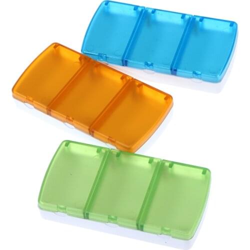 3 Grids Pill Box Case Pills Organizer Case Portable Travel Medical Drugs Tablet Storage Container Medicine Box