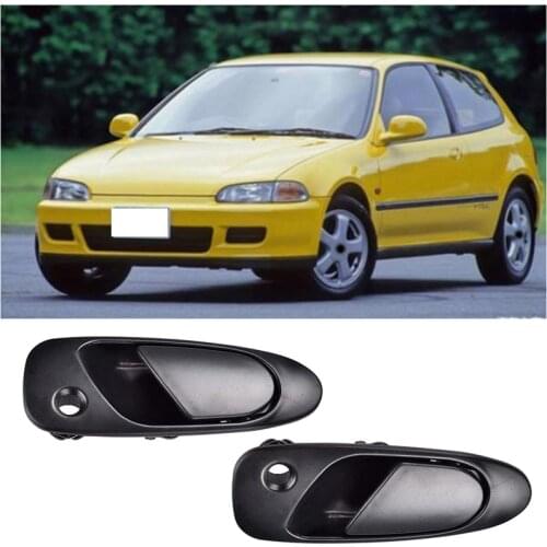 Car Exterior Outside Door Handle Front Driver & Passenger Side for Honda Civic 1992-1997 72180SR3J02ZD 72140SR3J02ZD