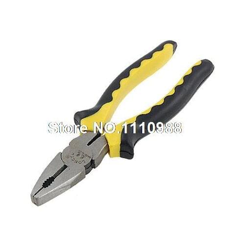 Nonslip Yellow Black Handle 8" Linesman Pliers Tool