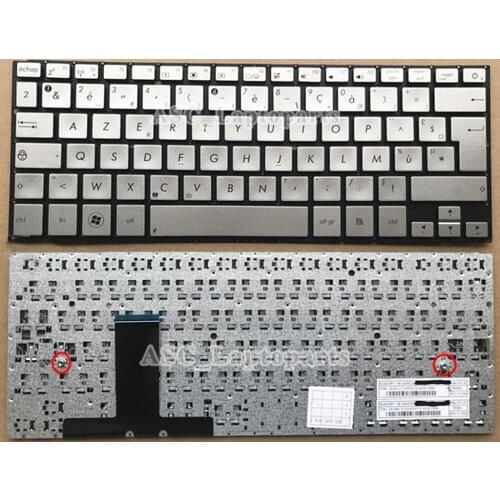 New French Clavier Keyboard For Asus Zenbook UX31 UX31A UX31E UX31L UX31LA UX31S Keyboard Silver , without Frame