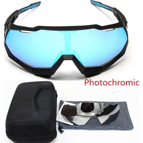 Auto change Photochromic SL Brand Base Sports Bicycle Sunglasses Gafas ciclismo Cycling Glasses Eyewear 3 lens Peter speed