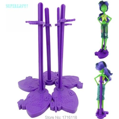 Plastic Purple Holder Model Prop Display Waist Support Holder Mannequin Stands Accessories for 10'' Doll Kids DIY Toys