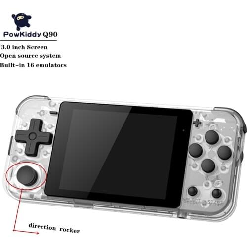 POWKIDDY Q90 Handheld Game Console HD Screen Open Dual System 16 Simulator Built in 4000+ games Handheld Game player
