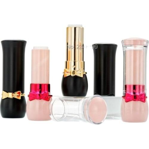 Empty Lipstick Tube 12.1mm Black Boe Lip Balm Tube Empty Pink Boe Lipstick Packaging 12.1 Empty Black Cosmetic Container 50pcs
