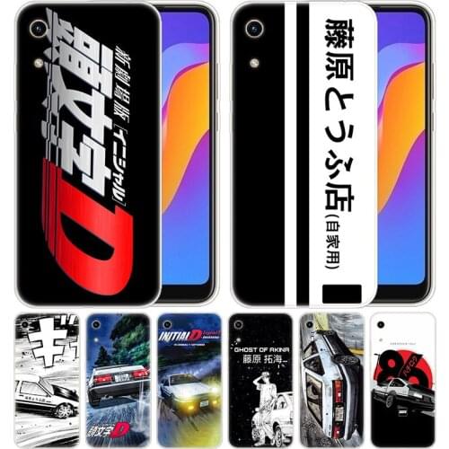 Luxury Silicone Case INITIAL D AE86 for Huawei Honor 9X 8A 7A 20 Pro 7X 8X 7S 8S 8 9 10 Lite View 20 20i 10i Play Fashion Cover