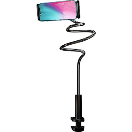 SOONHUA 21cm Phone Holder 360 Rotating Flexible Long Arm Lazy Phone Holder Clamp Bed Tablet Car Selfie Mount Bracket