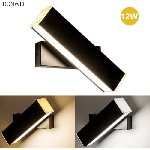 Modern LED Wall Lamp Rotate adjustable Bedside Wall Light Indoor Home Decoration Light for Corridor Aisle Living room Bedroom