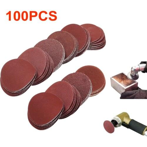 100Pcs 2in High Performance Sanding Disc 80-3000 Grit Rust Paint Removal Sand Paper for Polishing & Grinding