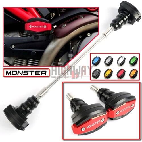 Motorcycle Crash Pad Protector CNC Engine Cover Frame Sliders Falling Protection For DUCATI Monster 696 796 795 1100