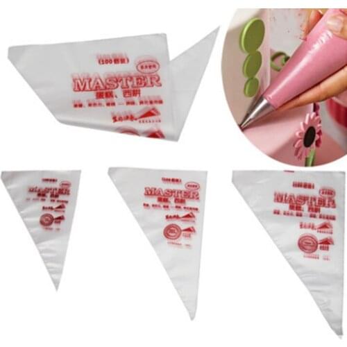 10Pcs/Set Disposable Piping bag Icing Nozzle Fondant Cake Decorating Tools Pastry Tips Accessories Small Large Size Cake Bag