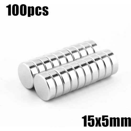 100pcs magnets (specification:15 5 )Super Powerful Strong Rare Earth Neodymium Magnet N35 Magnets