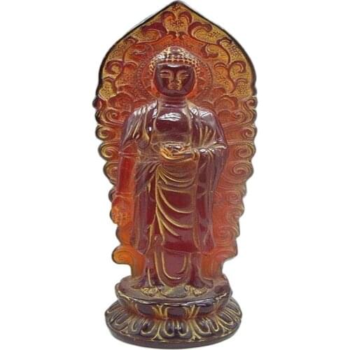 18 cm * / Chinese manual sculpture rare amber, Buddha had the figure of Buddha