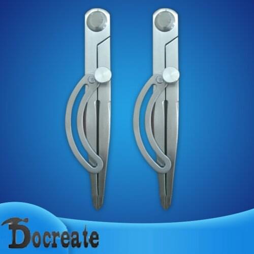 2pcs Scribing Gauge with Wing Spacing Gauge Compasses Vegetable Tanned Leather Precision Gauge Leather Edge Holder Scribing