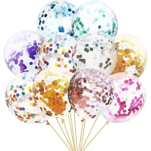 5/10Pcs 12inch Glitter Confetti Latex Balloons Wedding Christmas Decoration Baby Shower Birthday Party Decor Air Balloons Globos