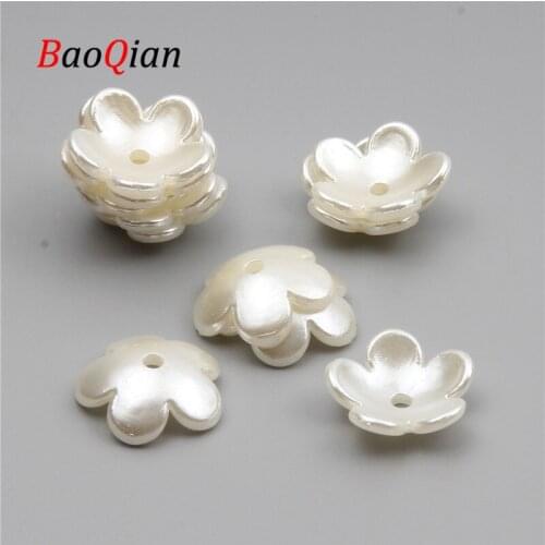 50pcs / Batch Loose 18x5mm Flower Shape Acrylic Gasket Beads DIY Handmade Creative Fashion Necklace Bracelet Spacing Beads